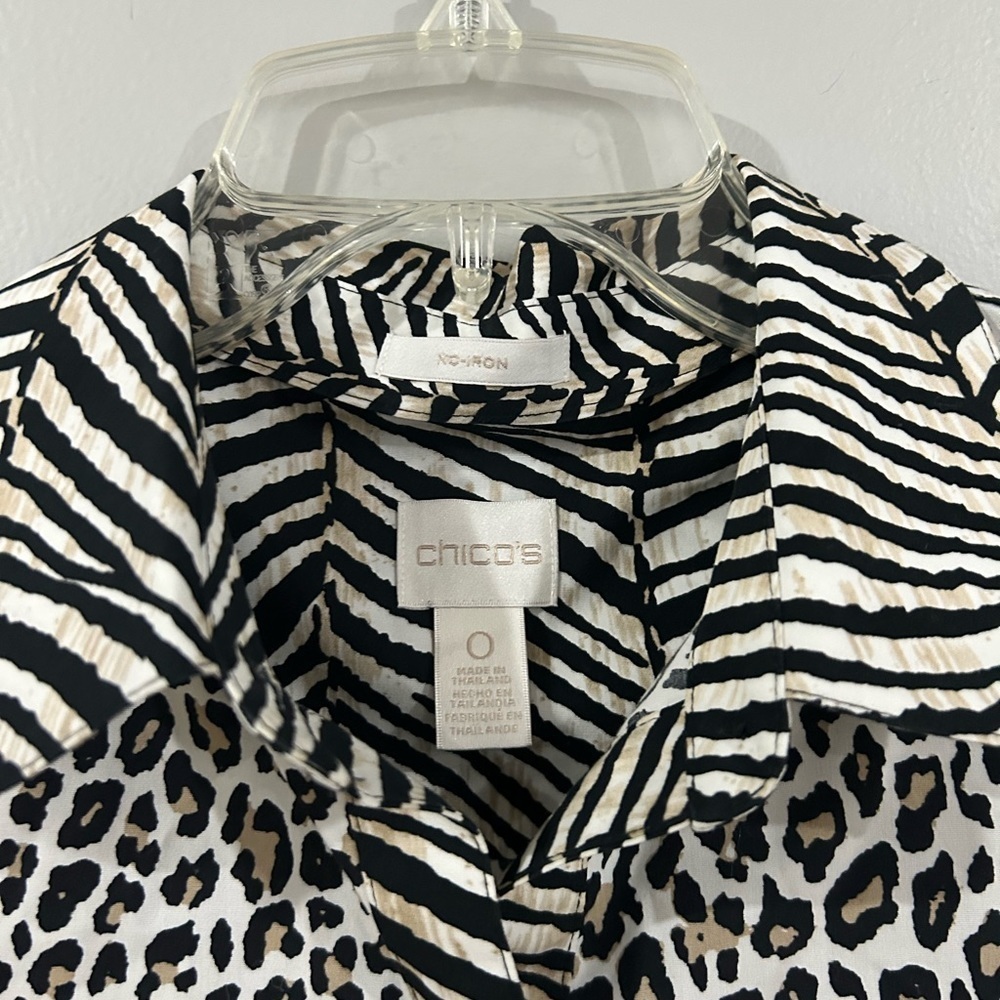 chicos size 0 animal print top - Picture 2 of 3